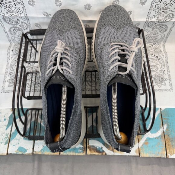 Cole Haan Mens 2 Zerogrand C27565 Gray Lace Up Oxford Shoes Size 10.5M EUC main image 5